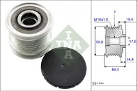 Fulie Alternator Mercedes C T-Model (s203), C T-Model (s204), C T-Model (s205), C (w203), C (w204), C (w205), Clk (a209), Clk (c209), Cls (c218), Cls (c219) 1.6d-6.0 Dupa 2003