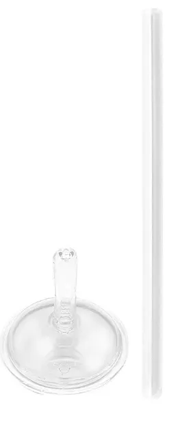 Set cupe de schimb cu paie din silicon KikkaBoo - Dino World, 300 ml