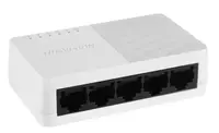 Switch Hikvision DS-3E0505D-O: 5 x 10/100/1000 Mbps ethernet port, 5 × Gigabit RJ45 port, tensiune alimentare: 5 VDC, 0.6 A, dim