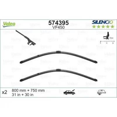 Lamela stergator VALEO 574395