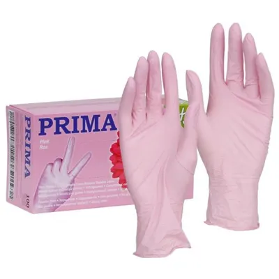 Manusi Examinare Nitril, Roz, Nepudrate, Marimea S, 100 Bucati