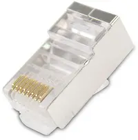 Conector UTP VCom - NM026, Cat6 STP/RJ45, 20 bucăți