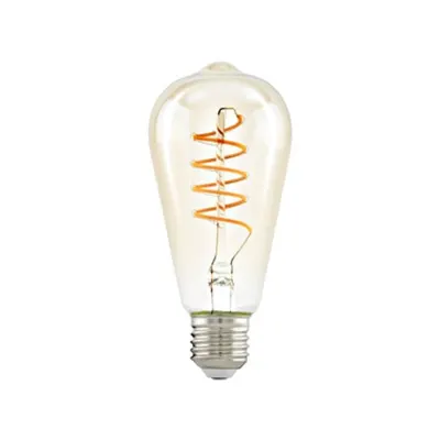LM-E27-LED St64 4W 2200K amber Spiral