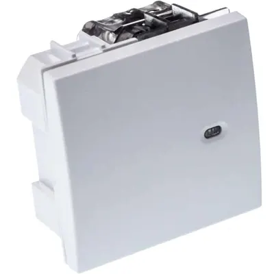 Intrerupator simplu SERIA M ST cu LED 2M 10A ALB
