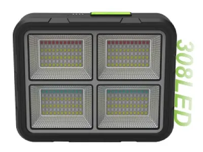 Proiector 308 LED Solar cu Baterie GD-2207B 4 Moduri de Iluminare 200W