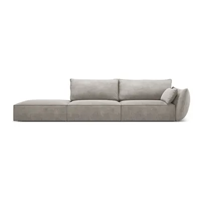 Șezlong gri deschis (cu colț pe partea dreaptă) Vanda – Mazzini Sofas