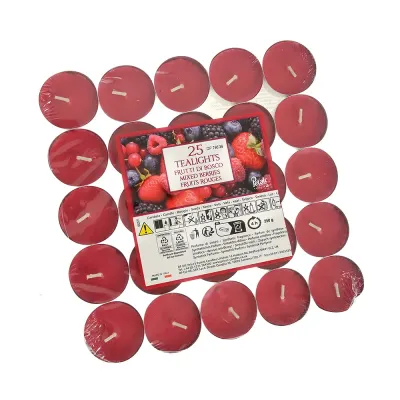 Set 25 lumanari parfumate cu Fructe de padure