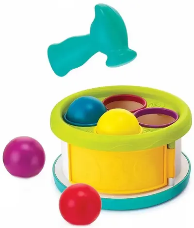 Jucărie distractivă pentru bebeluși Infantino B Kids – Ciocan și biluțe
