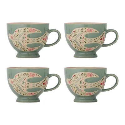 Căni verzi 4 buc. din ceramică 400 ml Rosalynde – Bloomingville