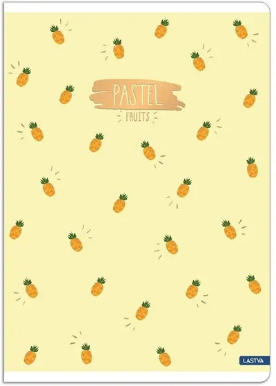 Caiet Lastva Pastel - A5, 52 de foi, randuri late, cu 2 campuri, sortiment