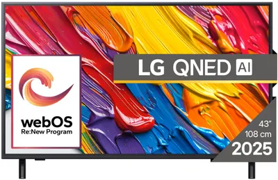 Televizor smart LG - 43QNED82A3B, 43'', 4K, QNED Dynamic, HDR10, 7 AI Gen8, negru