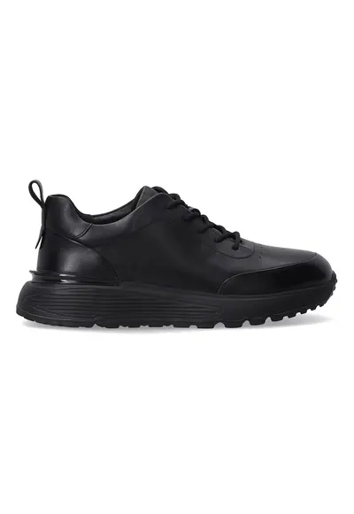 Pantofi casual din piele cu detalii cu perforatii