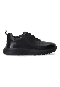 Pantofi casual din piele cu detalii cu perforatii