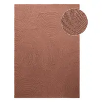 Covor teracotă țesut manual din lână 120x180 cm Calmio – Hanse Home