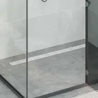 vidaXL Scurgere pentru duș cu design pe linie și sifon de 360° 100 cm