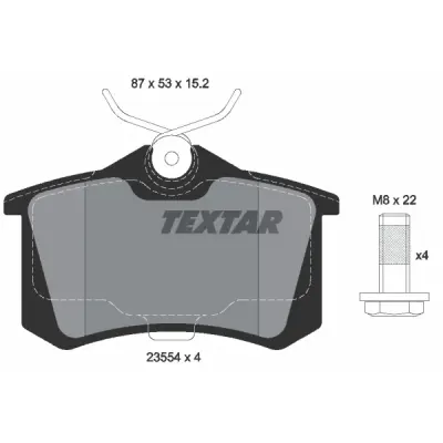 Set placute frana, frana disc TEXTAR 2355401