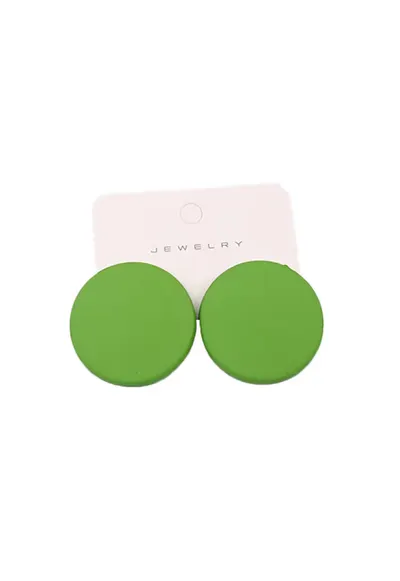 Cercei rotunzi 4387 - verde crud