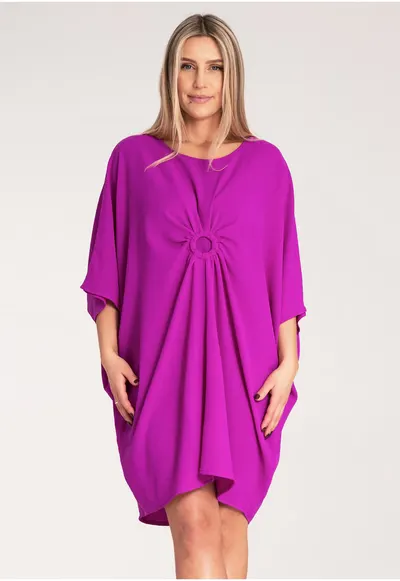 Rochie eleganta violet - 100% poliester - confortabila