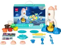 Set pentru modelaj Deli Genius - EH724, 6 culori de plastilină, 16 accesorii