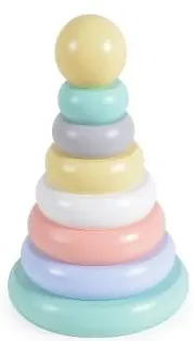 Jucarie din lemn Moni Toys - Inele de stivuit