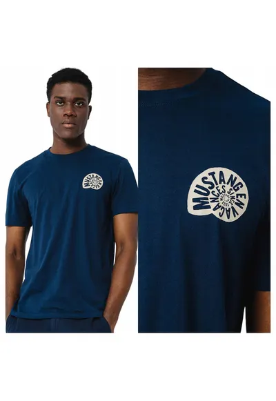 Tricou Barbati - 100% Bumbac - Croiala Fit - Design Clasic Casual - Calitate Premium - Style - Albastru
