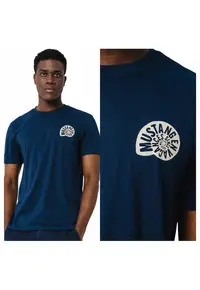 Tricou Barbati - 100% Bumbac - Croiala Fit - Design Clasic Casual - Calitate Premium - Style - Albastru