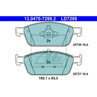 Set placute frana, frana disc ATE 13.0470-7299.2