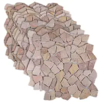 vidaXL Plăci de mosaic Roșu 30 x 30 cm Marmură