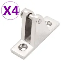 vidaXL Balama punte pentru barcă Bimini Top, 4 buc., oțel inoxidabil