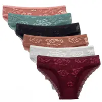 Set 6 perechi de chiloti pentru dama, CH071, Multicolor