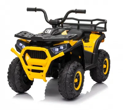 Atv electric pentru copii Nichiduta Desert XRobust 4x4 Speed Yellow cu telecomanda,4 motoare, acumulator 24V 4.5Ah,suport picioare,efecte sonore,faruri cu lumini LED,pornire la buton, pedala acceleratie