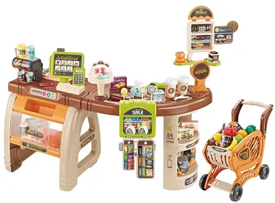 Set de joaca Raya Toys - Supermarket Home2 cu accesorii