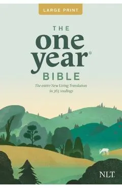 One Year Premium Slimline Bible-NLT-Large Print 10th Anniversary