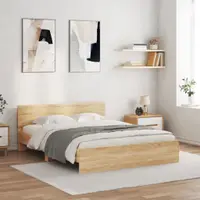 Gossi cadru de pat cu tablie, stejar sonoma, 140x190 cm