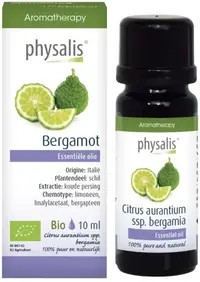 Ulei esențial organic, bergamotă, 10 ml, Physalis