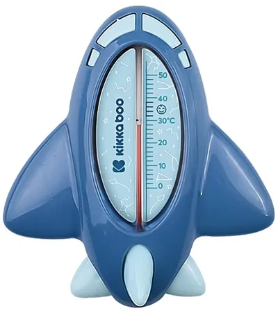 Termometru pentru baie KikkaBoo - Plane, Blue