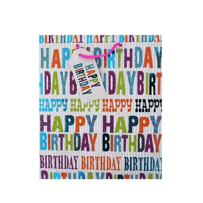 Punga cadou hartie L BIRTHDAY SMART