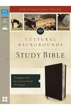 NIV, Cultural Backgrounds Study Bible, Bonded Leather, Black: Bringing to Life the Ancient World of Scripture