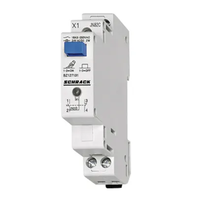 Buton modular cu retinere si LED, 2ND, 24VAC/DC
