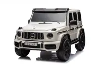 Masinuta electrica pentru 2 copii Mercedes G63, 4x4, 800W, 24V-14Ah, cu MP4, alba