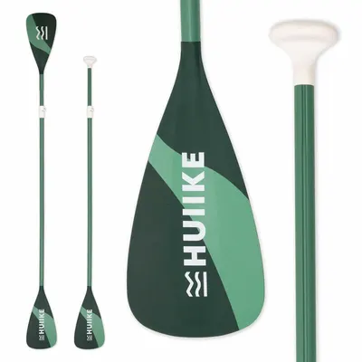 Pagaie SUP 2 în 1 Stand Up Paddle Kayak, HUIIKE, Verde, Detasabilă, Reglabilă