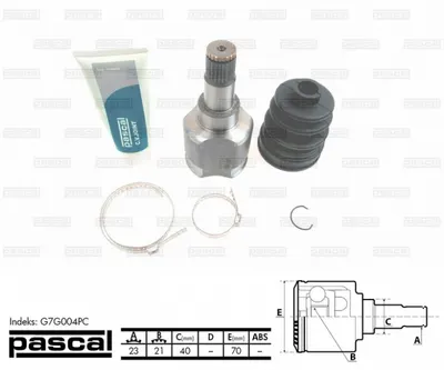 Cap planetara stanga spre cutia de viteze (23z 21z 40mm) FORD FOCUS 1.4 1.6 1.8 intre 1998-2005