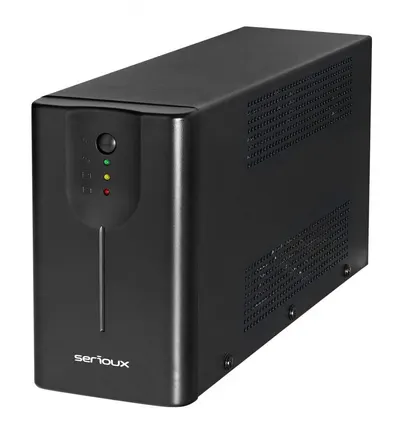 UPS Serioux Line Interactive 1200LI,Led, capacitate 1200VA/720W, 4 prize Schuko , baterie 12 V / 7.0 Ah × 2, timp mediu de funct