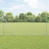 Gossi set de garduri set de 2 otel galvanizat 25 x 1.2 m