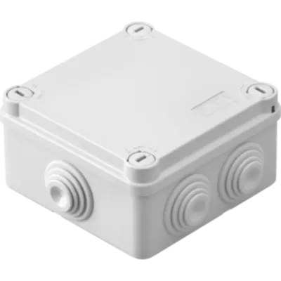 Doza aparenta - IP55 - dimensiuni interioare 100X100X50 - WALLS cu presetupe - GWT960‚ÂºC - GREY RAL 7035
