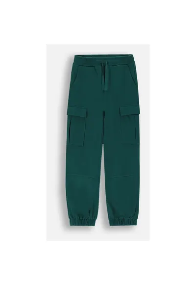 Pantaloni de trening cu talie medie si buzunare