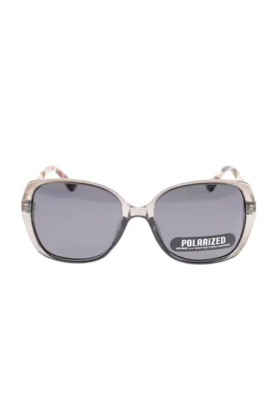 Ochelari de soare oversized cu rama translucida