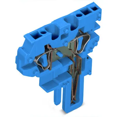 Center module for 2-conductor female connector; 4 mm²; 1-pole; 4,00 mm²; blue