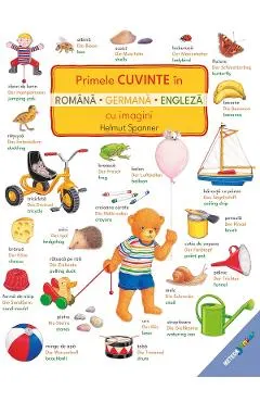 Primele cuvinte in romana, germana, engleza cu imagini