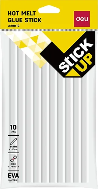 Bastioane adezive Deli Stick Up - EA29912, Ø 11 mm x 20 cm, 10 buc